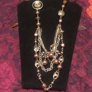 Long Ribbon and Bead Necklace - Paparazzi